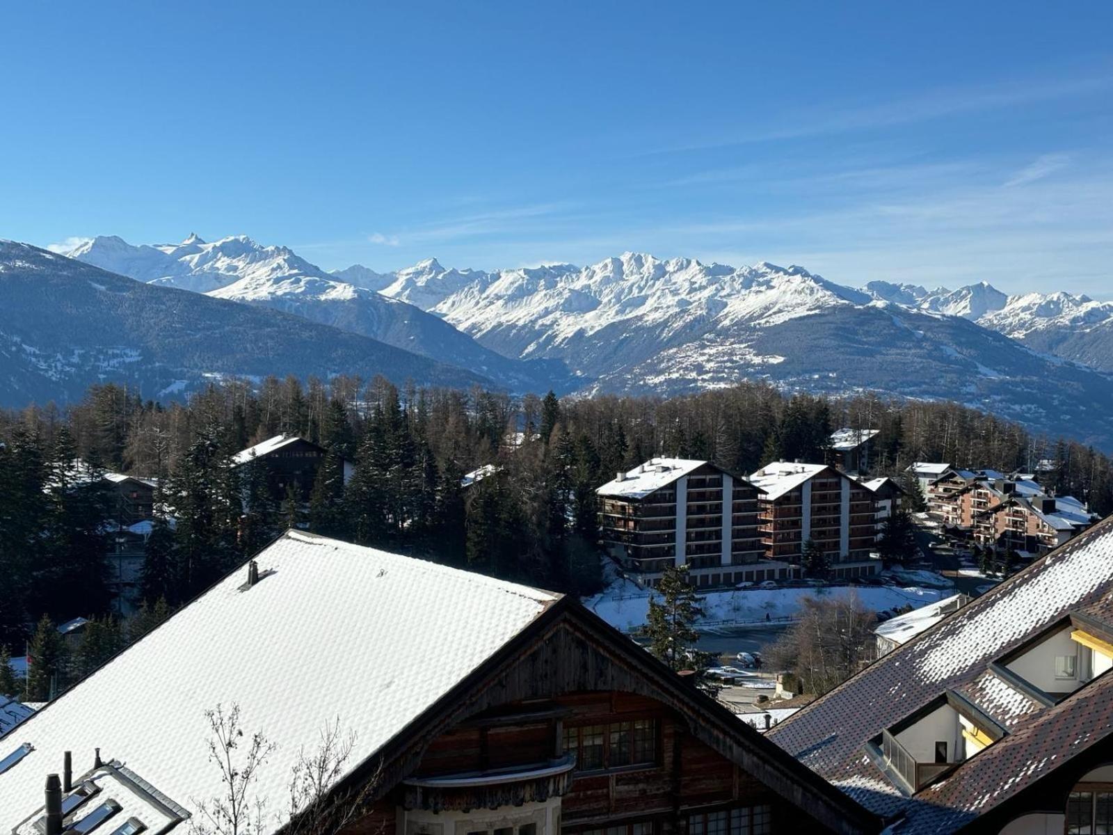 Apartamento L'Eperon Center Crans Wonderful View Exterior foto